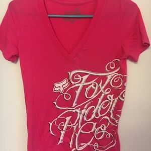Pink fox tee